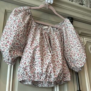 Doen “Lotus” Blouse Top, 🌺 in Briarwood Floral Size Medium, Adorable, SOLD OUT